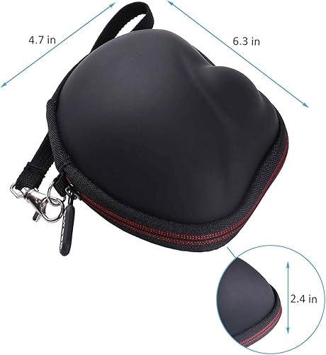 Miniatura 5 de LTGEM - Funda compatible con Logitech Ergo M575 / M575S / M570 mouse ergonómico inalámbrico Trackball, negro y gris (solo funda) Negro + gris,Negro