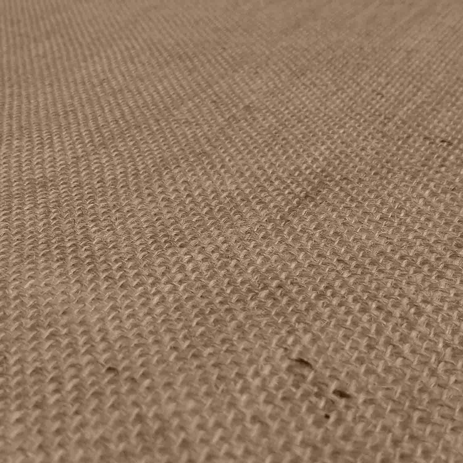 Tela de yute (rombos) de 100% yute natural, 40 m2 (25 m x 1,6 m), peso 305 g/m2, tela de yute natural ecológica, malla estrecha, aspecto natural rústico.