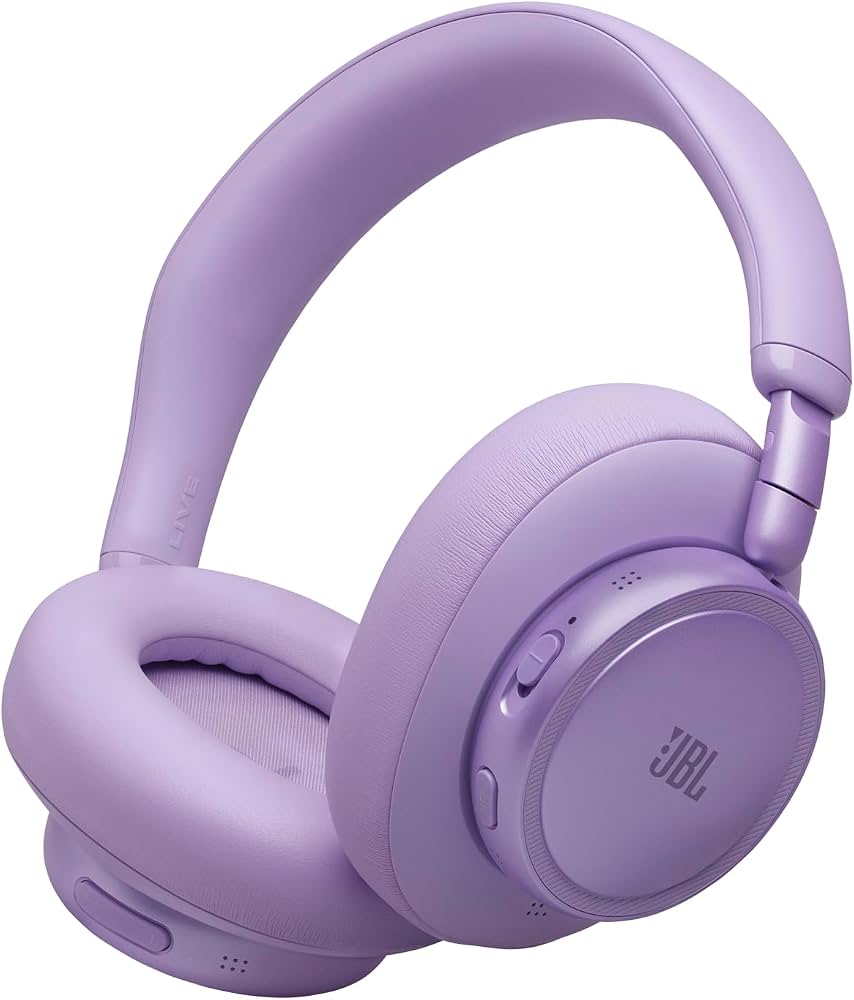 JBL LIVE 680 NC パープル JBL Live 780NC Wireless Over‑Ear Noise Cancelling Headphones