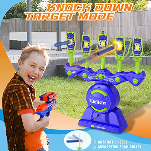 Welltin Hover Shooting Targets Games Toys for 6 7 8 9 10 11 12 Year Old Boy Kids, Auto Reset Knock Down Nerf Target with Foam Dart Toy Gun Christmas Xmas Birthday Gifts for Kids & Boys - Thumbnail 3