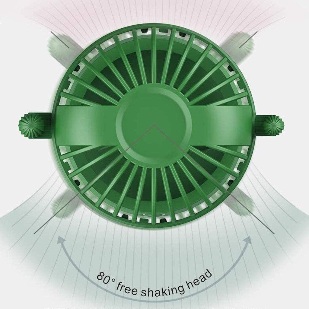 Ventilateur de Bureau USB Ventilateur Personnel Petit Bureau Ventilateur Portable Cactus Mini Mini Handheld Table Van 80 ° Rotation Automatique 3 Vitesses Strong Wind Bas Bruit Design pour la Chambre