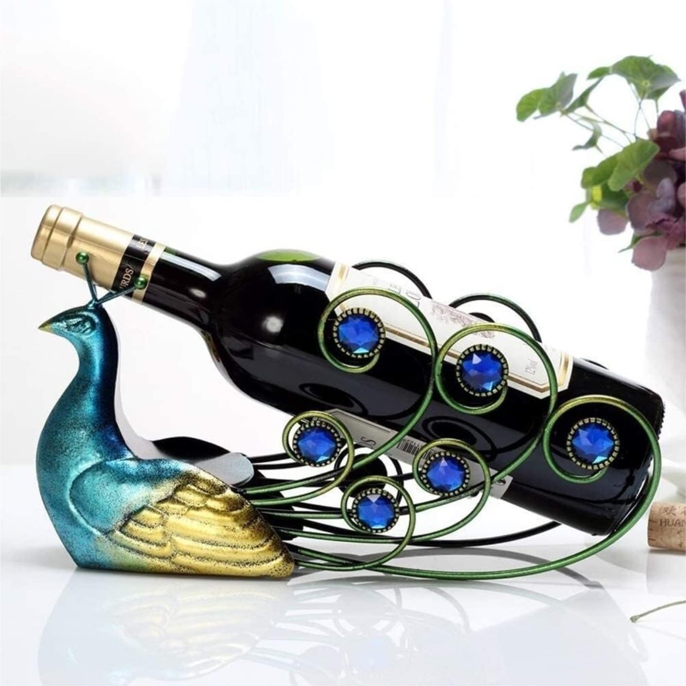 Wine Racks Iron Wine Rack Decoration Wine Bottle Rack Wine Cabinet Decoration Wine Bottle Storage Tabletop for Kitchen Pantry