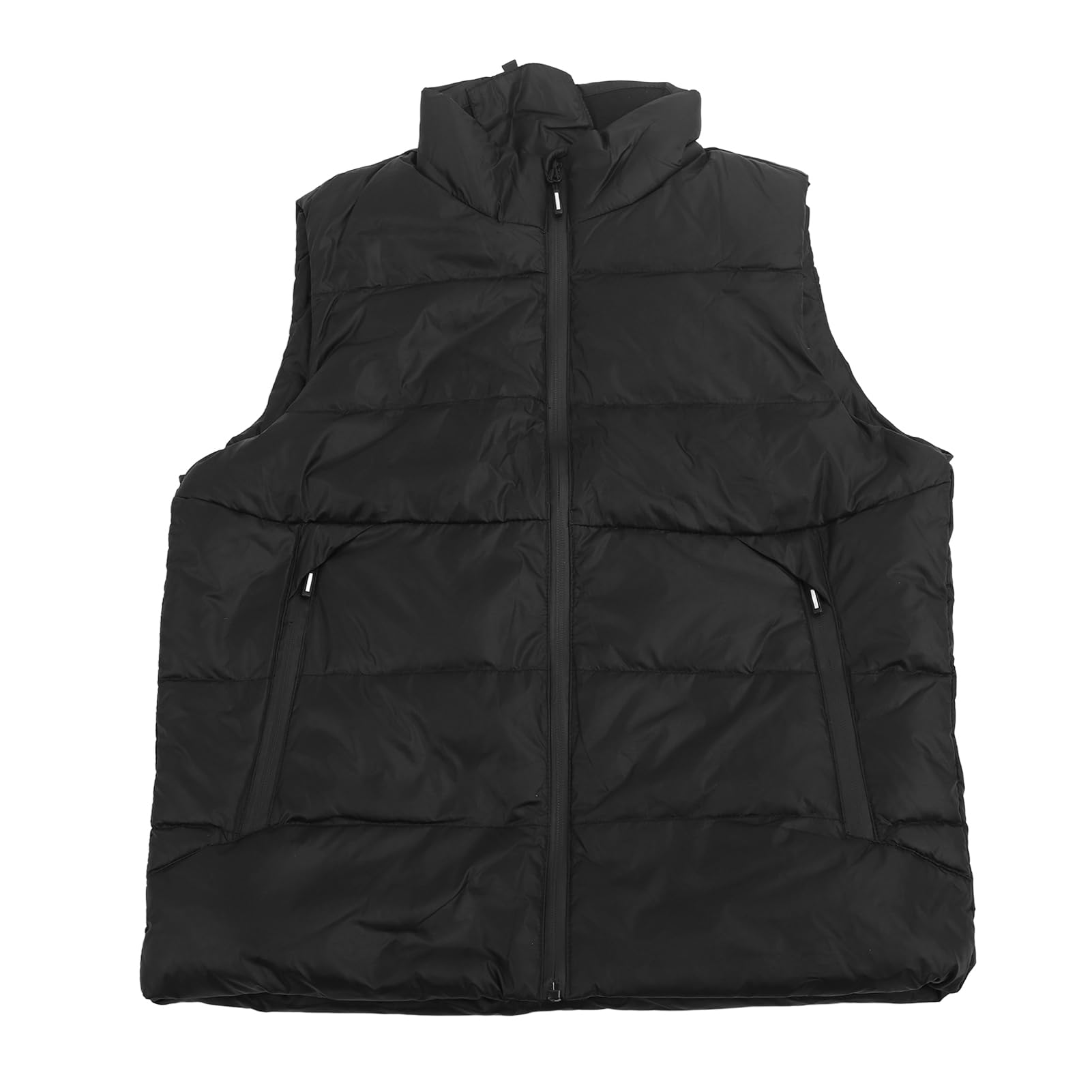 Chaleco calefactado para hombre, chaleco térmico eléctrico USB suave, cable de calefacción de fibra de carbono, negro, control de temperatura inteligente de 3 temperaturas para esquí y pesca (L)