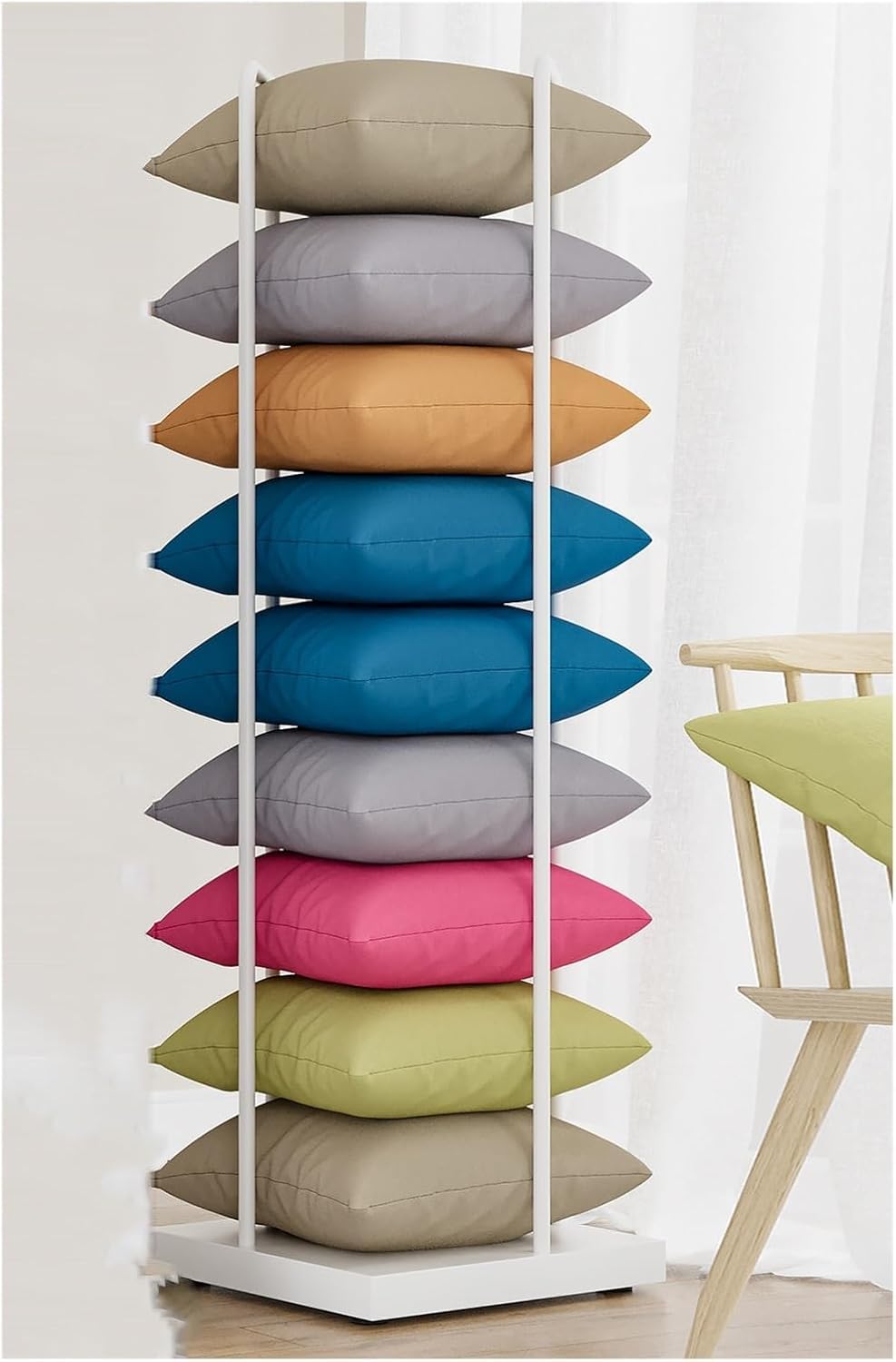 Support de rangement pour coussins : optimisez votre buanderie ou chambre