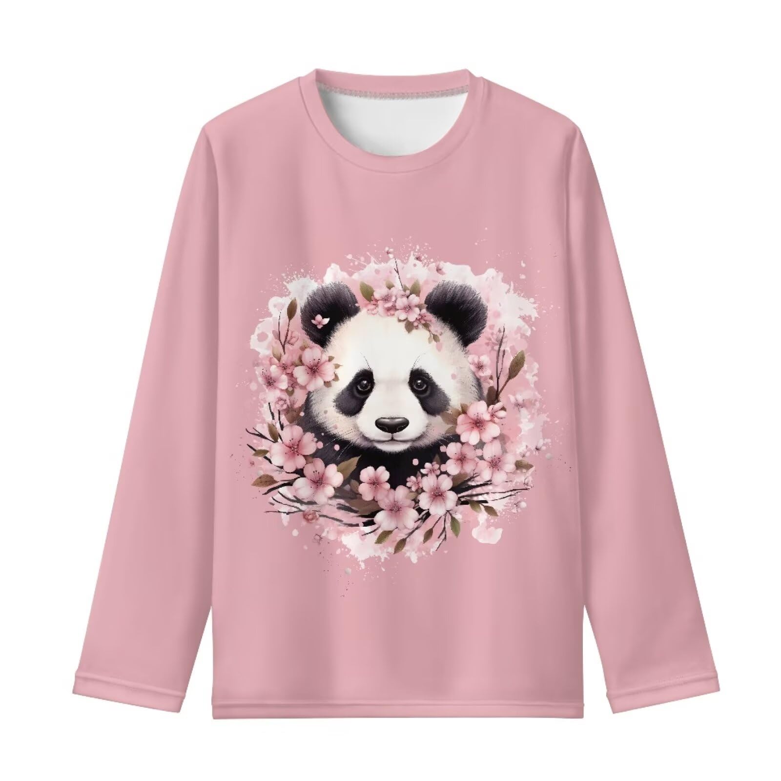 Girls Long Sleeve Shirts Casual Crewneck Soft T-shirts for Girls 3-16 Years Old