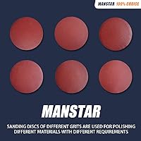 Vista 6 de 60 discos de lija de óxido de aluminio PSA de 6" surtidos, sin agujeros, autoadhesivos