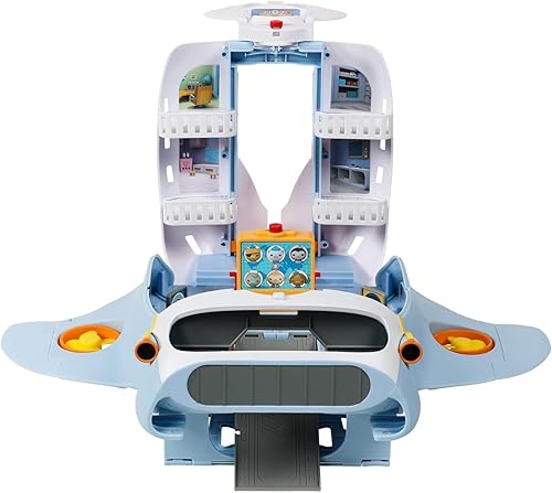 Miniatura 2 de Octonauts Above & Beyond Octoray Transforming Playset 7 piezas Más de 25 luces y sonidos, multicolor, incluye figura, juego, 3 accesorios, 3