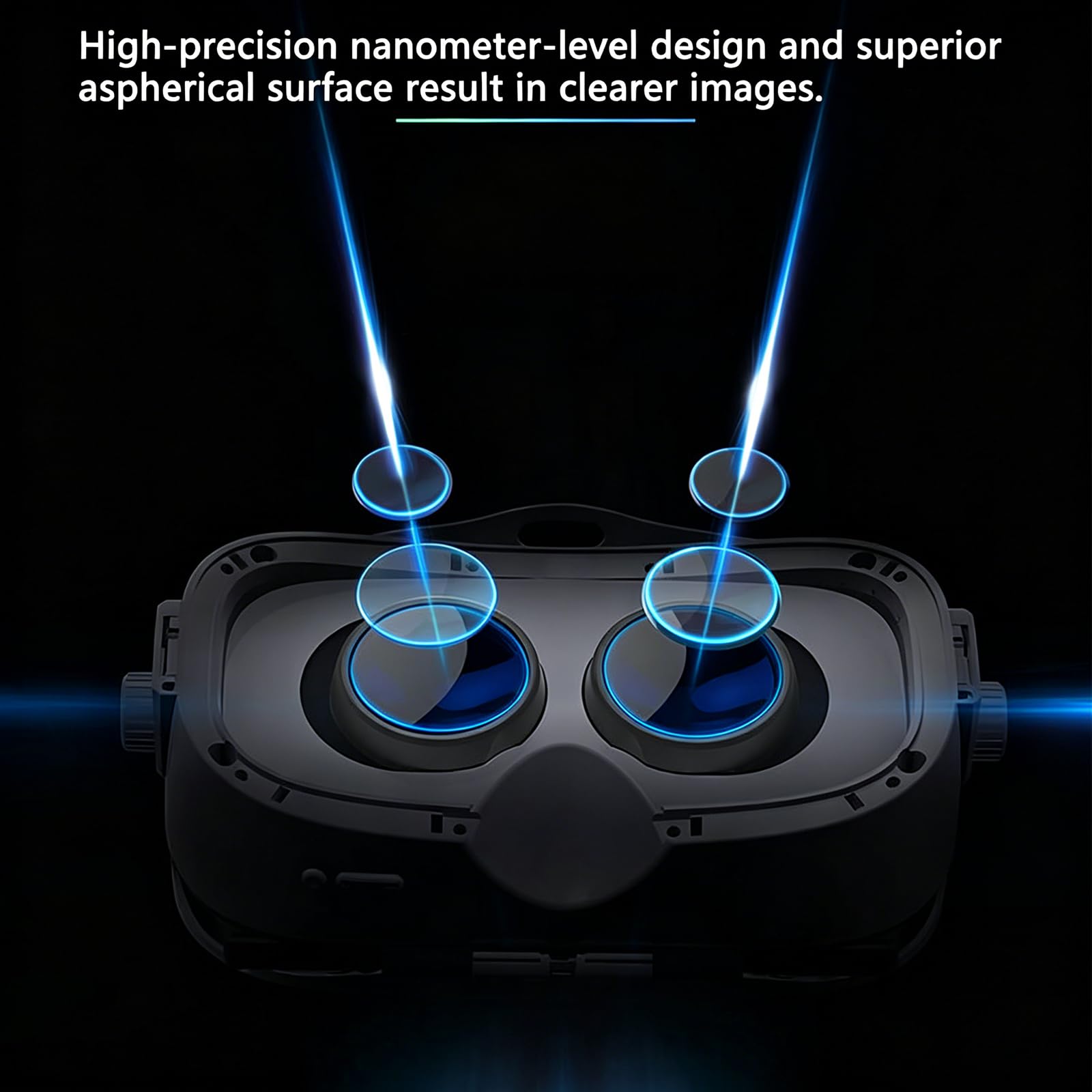 Gafas Realidad Virtual, Auriculares VR con Lentes HD con ProteccióN Anti-Luz Azul, Campo VisióN 112 Grados, Gafas VR 3D Universales para Pantallas Smartphone 4,0-6,33 Pulgadas,White