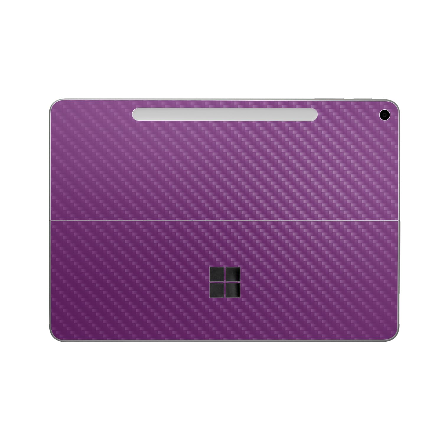 Carbon Fiber Tablet Skin Compatible with Microsoft Surface Pro 12" (2025) - Solid Purple - Premium 3M Vinyl Protective Wrap Decal Cover - Easy to Apply | Crafted in The USA by MightySkins