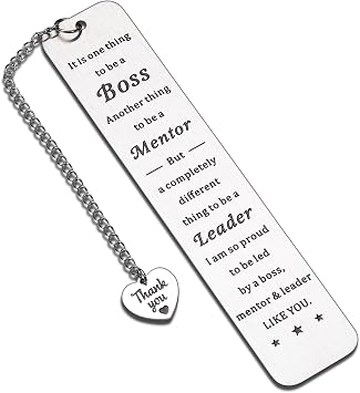 Christmas Gifts for Boss Coworker Secret Santa Gifts Bosses Appreciation Gift for Women Men, Thank You Bookmark Gift for Female Male - Bosss Day Ideas Appreciation Giftt for Bosss Leader Mentor