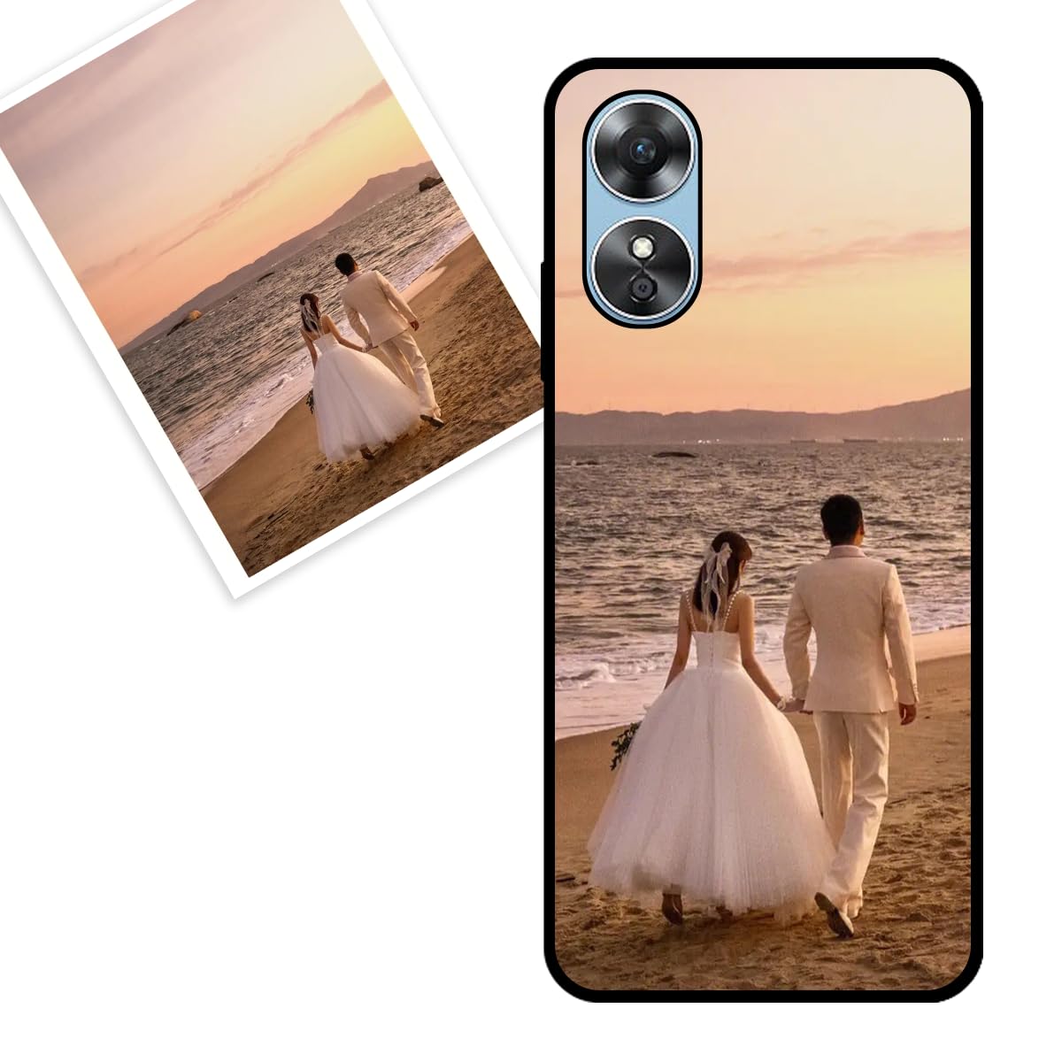 Custodia Personalizzata Per Oppo A17 – Cover TPU Morbida Con Foto, Testi O Logo Stampati – Regalo Unico Compleanno/Natale
