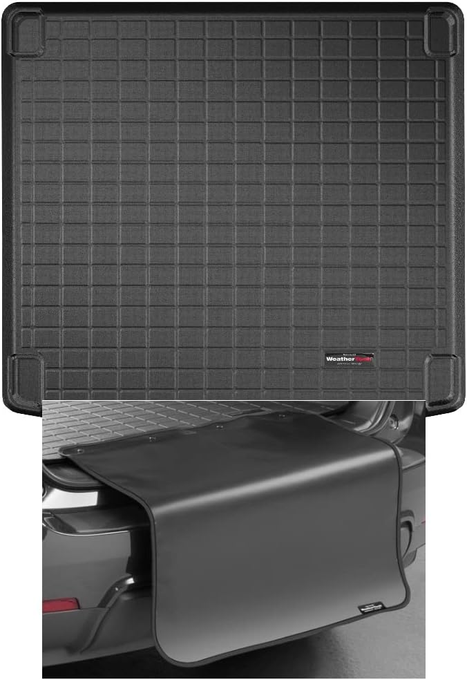 WeatherTech Cargo Trunk Liner with Bumper Protector for Porsche® Cayenne GTS Coupe, Cayenne®, Cayenne Coupe - Behind 2nd Row w/Bumper Protector (401348SK), Black