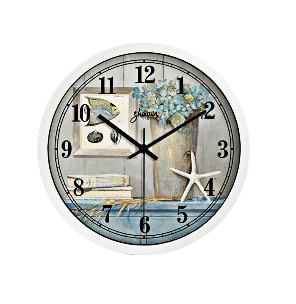 Horloge murale jardin et salon silencieuse contre les bruits nocturnes
