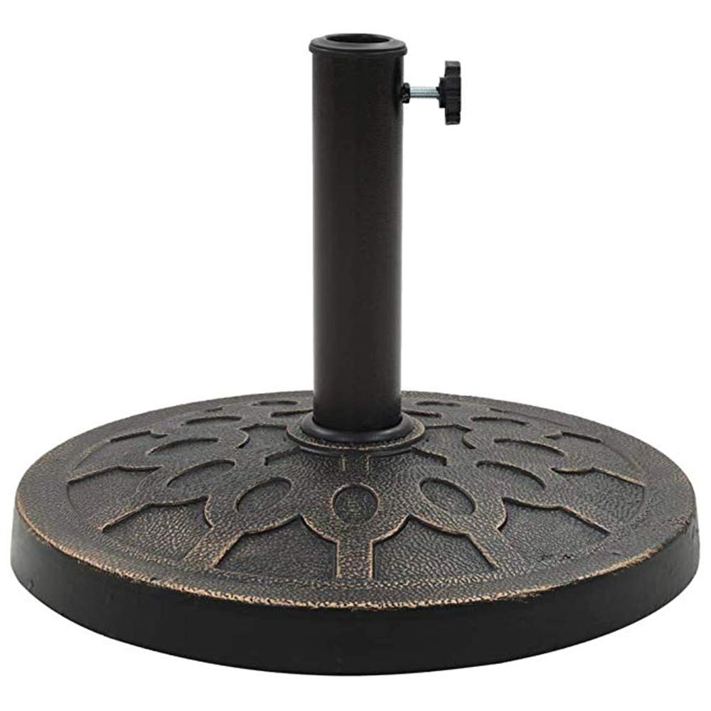 GYJ Outdoor Resin Umbrella Base, Parasol Holder Round Heavy Duty Stand For Umbrella, Awning, Sunshade, Airer, Secure and Robust