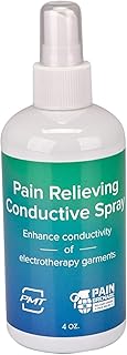Soothing Conductive Spray by PMT. Electrotherapy Conductive Spray for use with Conductive TENS/EMS Garments - 4 Oz