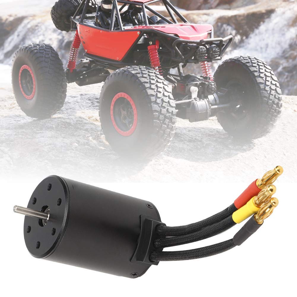 RC Car Brushless Motor, High-Performance 4 Poliger Bürstenloser Motor, RC Motor Brushless Car, 3100KV, RC Car Part Zubehör für HSP 1/8 1/10 RC Car