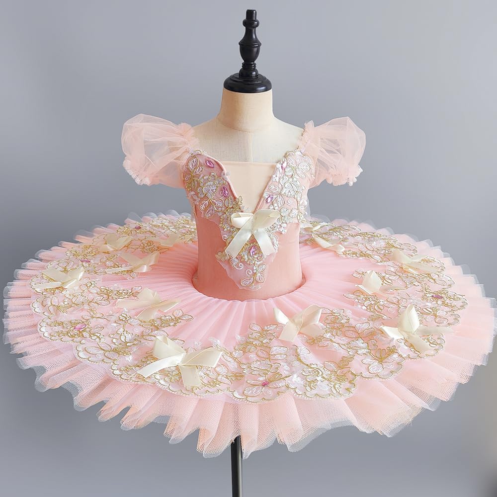 Mädchen professionelles Ballett Kostüm Kinder Ballerina Tutu Rock Tutu Tanz Ballettkleid für Kind Kind Mädchen Kinder Tanzbekleidung