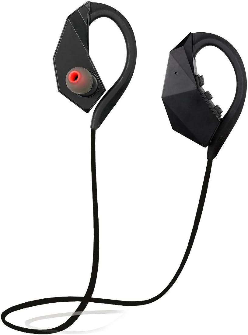 Bluetooth Headphones IPX8 Waterproof SHINXIN Noise Cancelling HiFi Stereo Earbuds in Ear Sports Headset with 8G Memory Built-in Mic and MP3 Function for Gym …