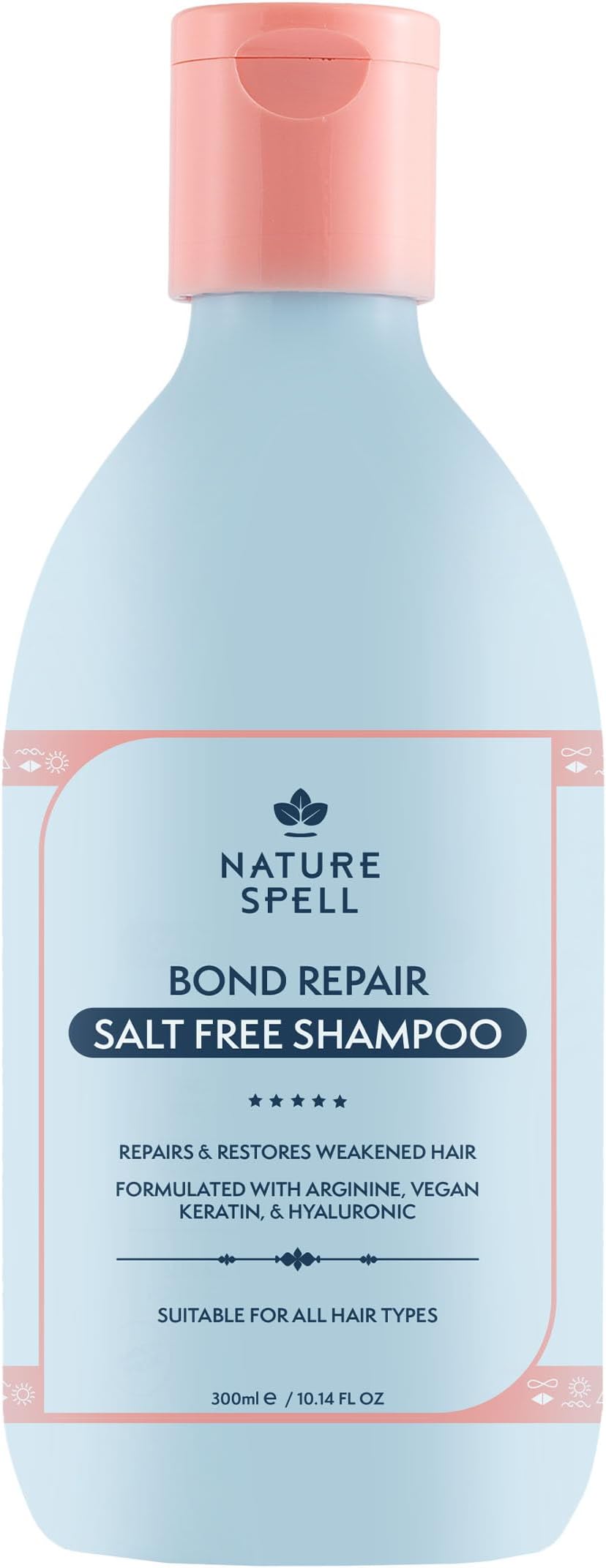 Bond Repair Shampoo for Dry & Damaged Hair, Sulfate & Paraben Free, Repairs & Nourishes with Vegan Keratin & Hyaluronic Acid, Color Safe, For All Hair Types, Vegan, 10.14 fl oz