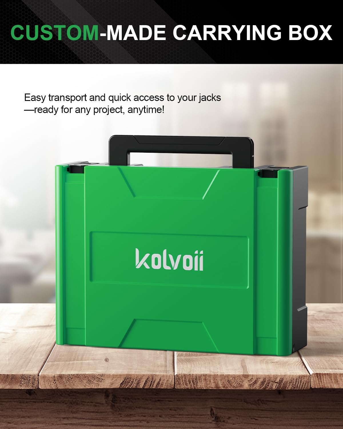 Kolvoii Furniture Jack 2 Pack, Construction Jack with Two-Speed Drop Modes, Multi-Function Height Adjustment Lifting Device Labor Saving Arm