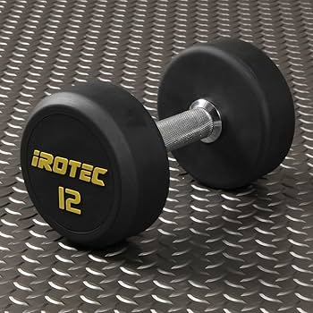 Amazon | IROTEC(アイロテック) ジム ダンベル 12KG（オールラバー