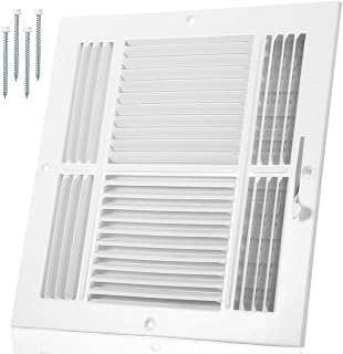 Pelopy 1 Pack Duct Opening Vent Covers for Ceiling, 12 * 12 Inch, White