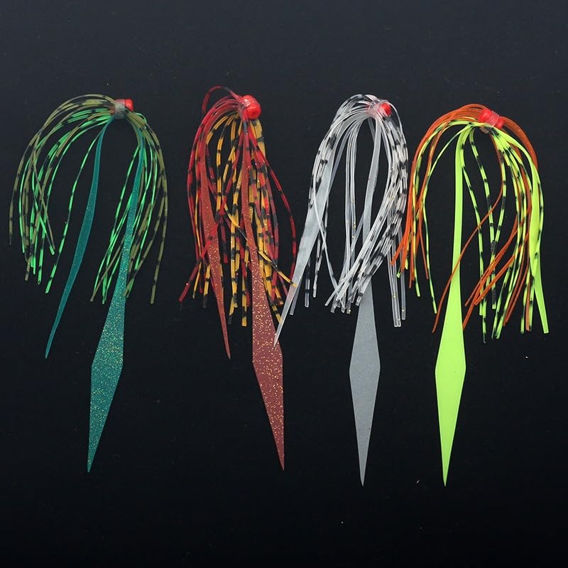 Set de 8 señuelos siliconados para pesca miniatura 7