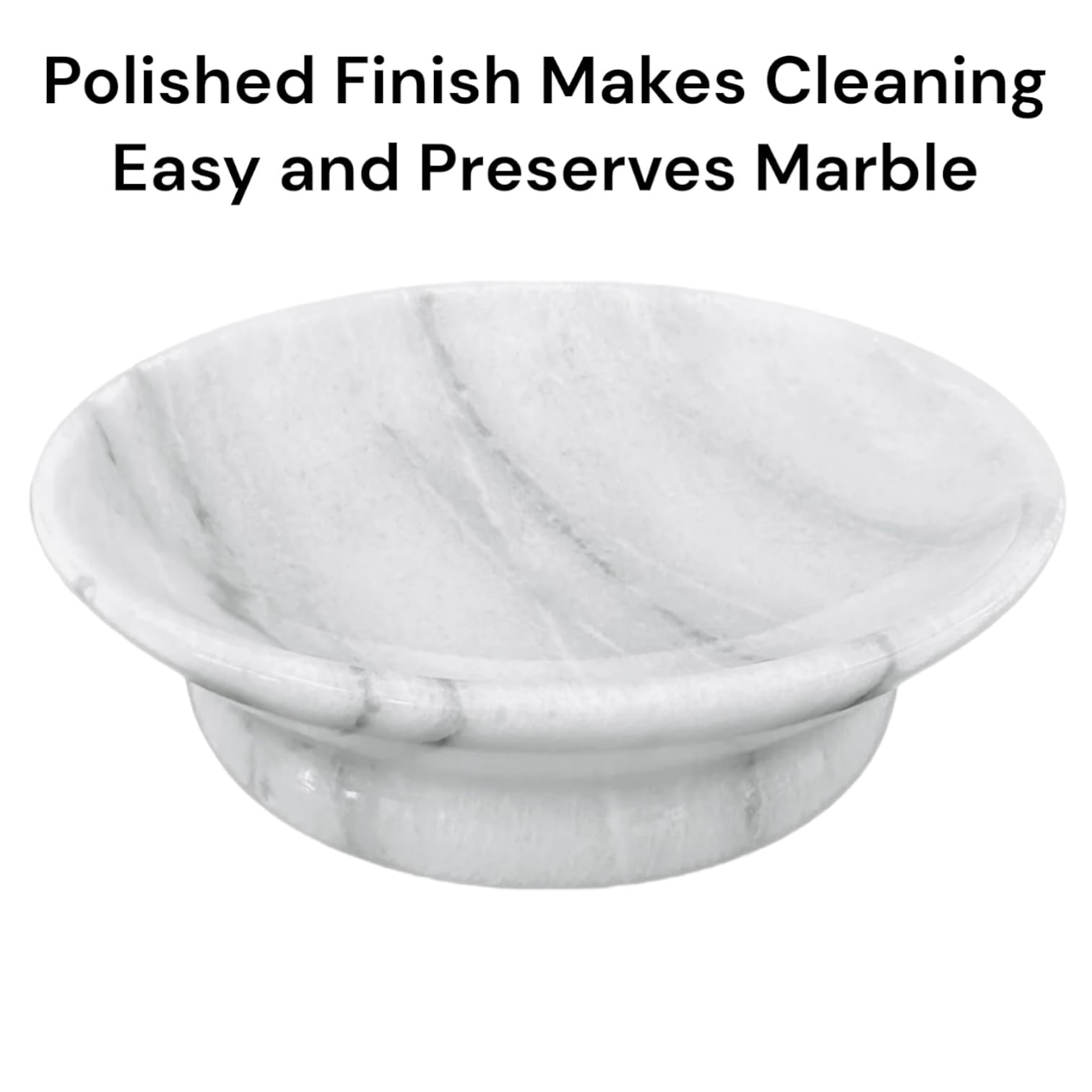 Hapton House Jabonera de mármol blanco – Hecho a mano Mable auténtico – Soporte para jabón – Bandeja de jabón – Plato decorativo – Plato de joyería – Soporte para baratijas – Llavero – Portavelas –