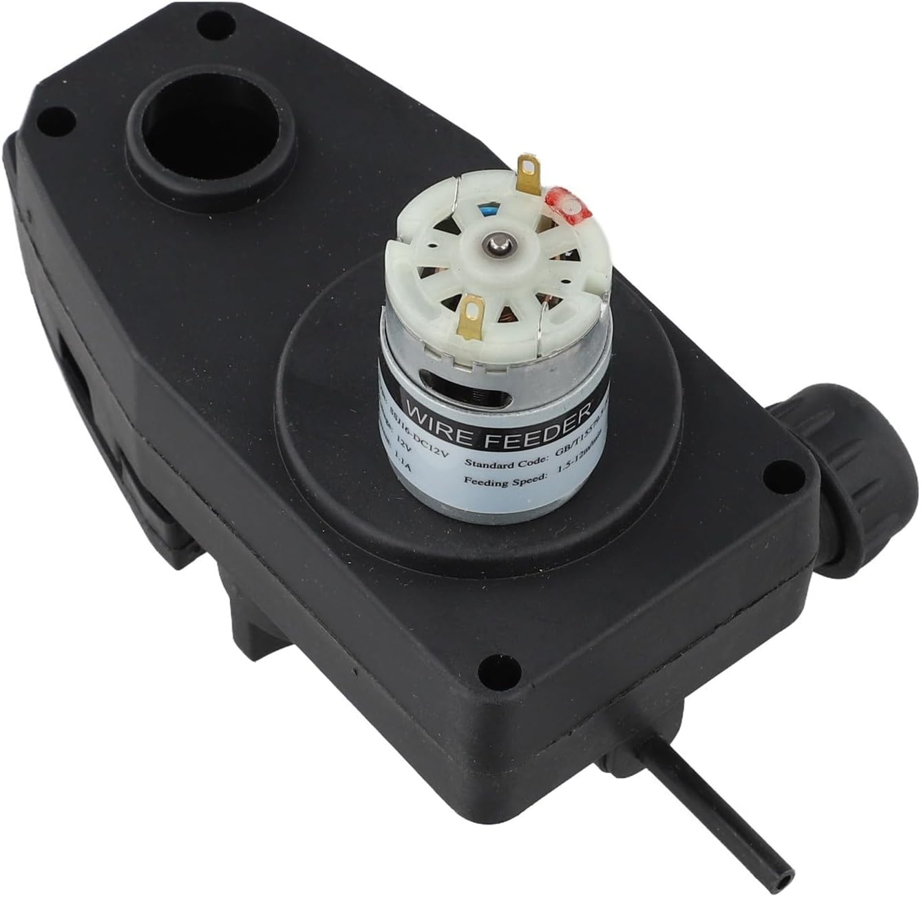 DC Wire Feed Motor Assembly MIG Welder Feeder Device 12V 24V Welding Wire Feeding Machine For 0.6-1.0mm Metal Wire Speed Control(12V)