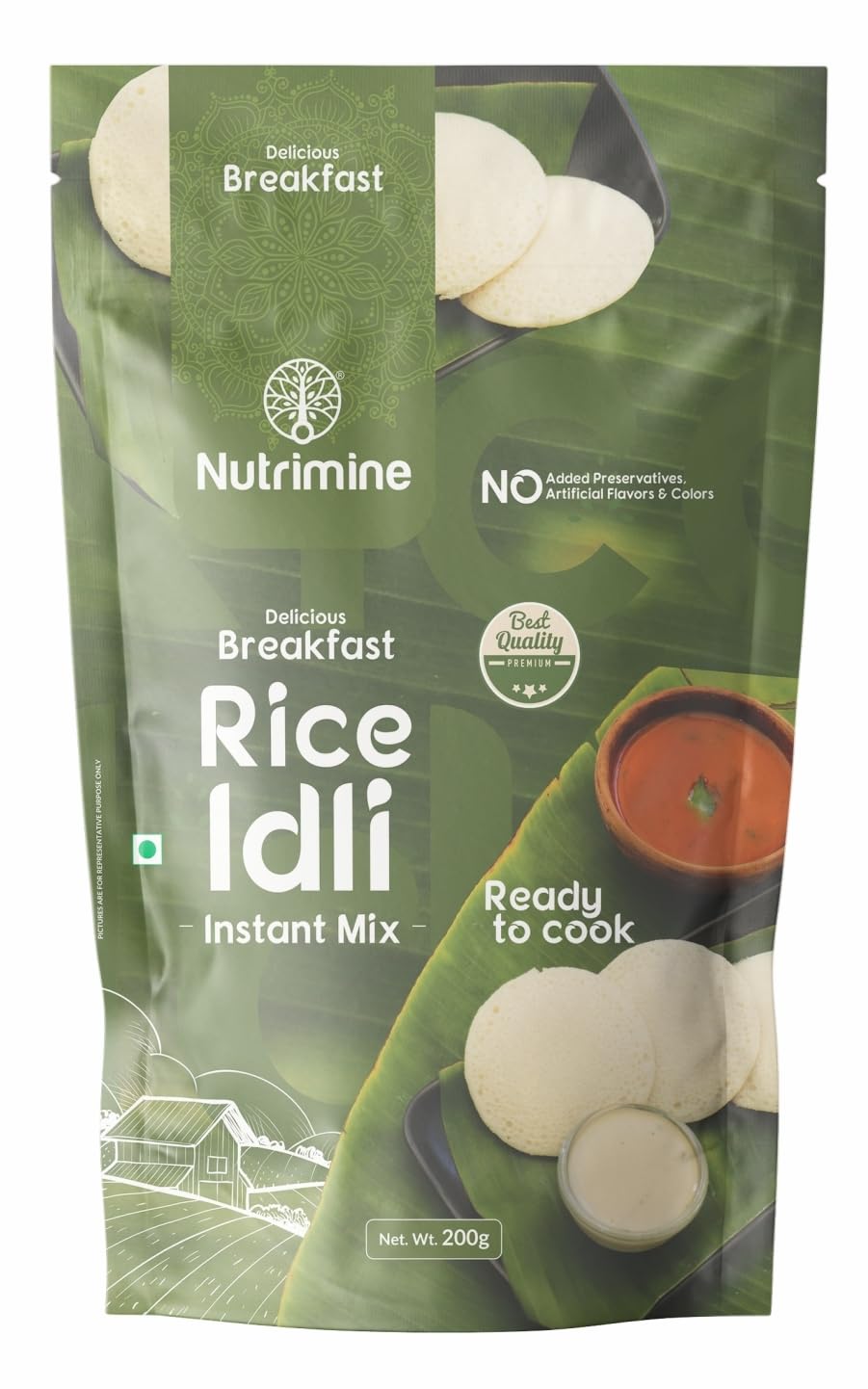 Nutrimine Rice Idli | Ready to Cook | Delicius Breakfast | Instant Mix (200g Pack of 2) (B0D673Q84B) Amazon Price History, Amazon Price Tracker