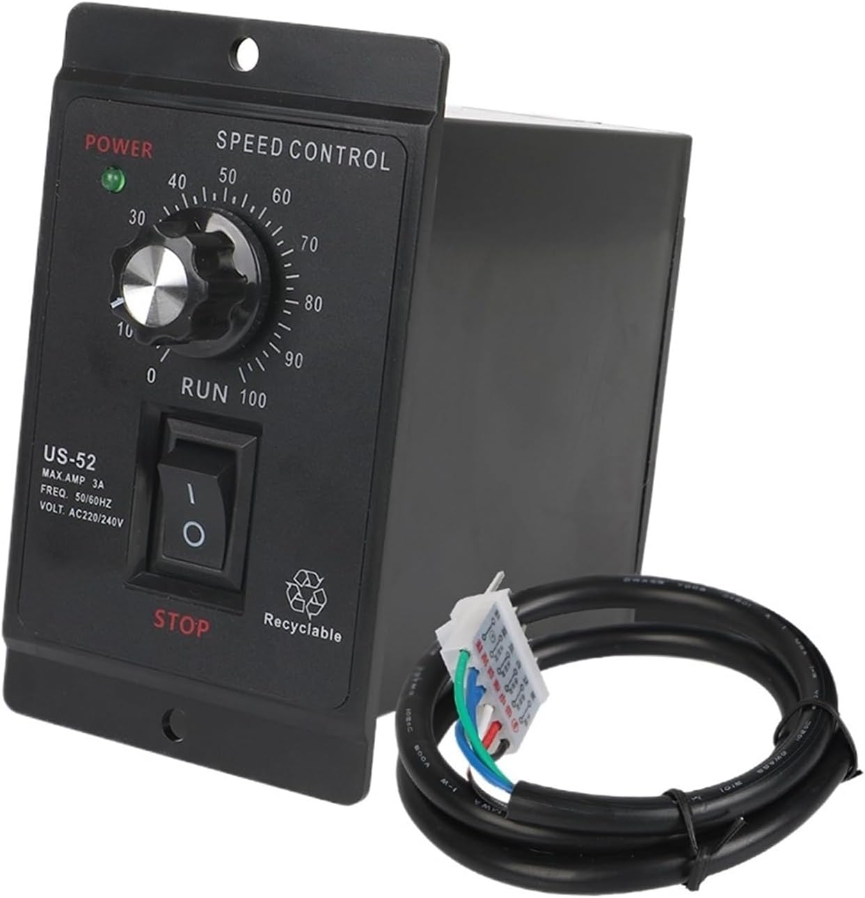400W AC 220V Motor Governor Control Unit Forward Backward Speed Pinpoint Regulator 50/60Hz AC Motor Speed Controller