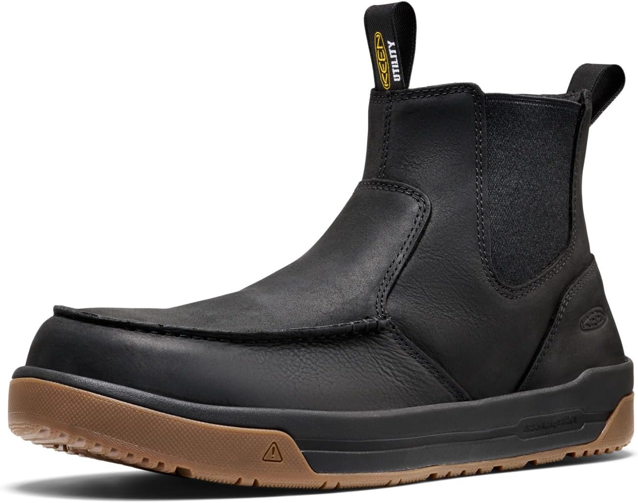 KEEN Utility Men's Gibson Chelsea Composite Toe Non Slip Pull On Work Boots
