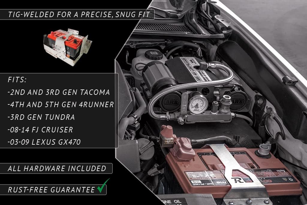 Rago Fabrication Group 31 Battery Box | Universal Compatibility | Lightweight Vehicle Battery Tray | Safe Storage | Quick & Easy Install | Made in the USA