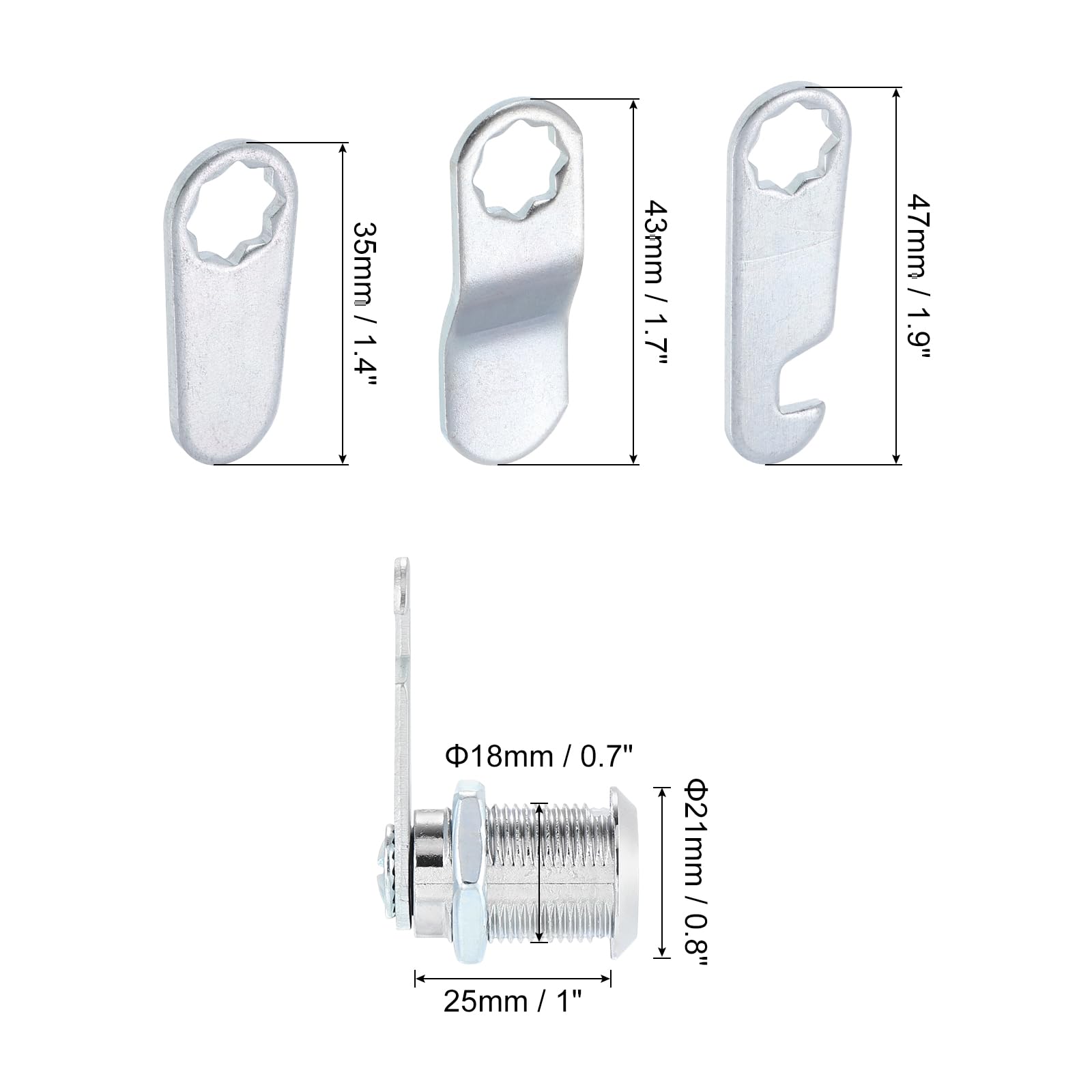 PATIKIL 1" Cabinet Cam Locks - Image 2
