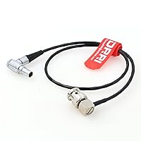 Vista 4 de DRRI BNC a 9-Pin EXT Conector Cable de entrada de código de tiempo para RED Komodo 6K (cable fino de 9 pines)