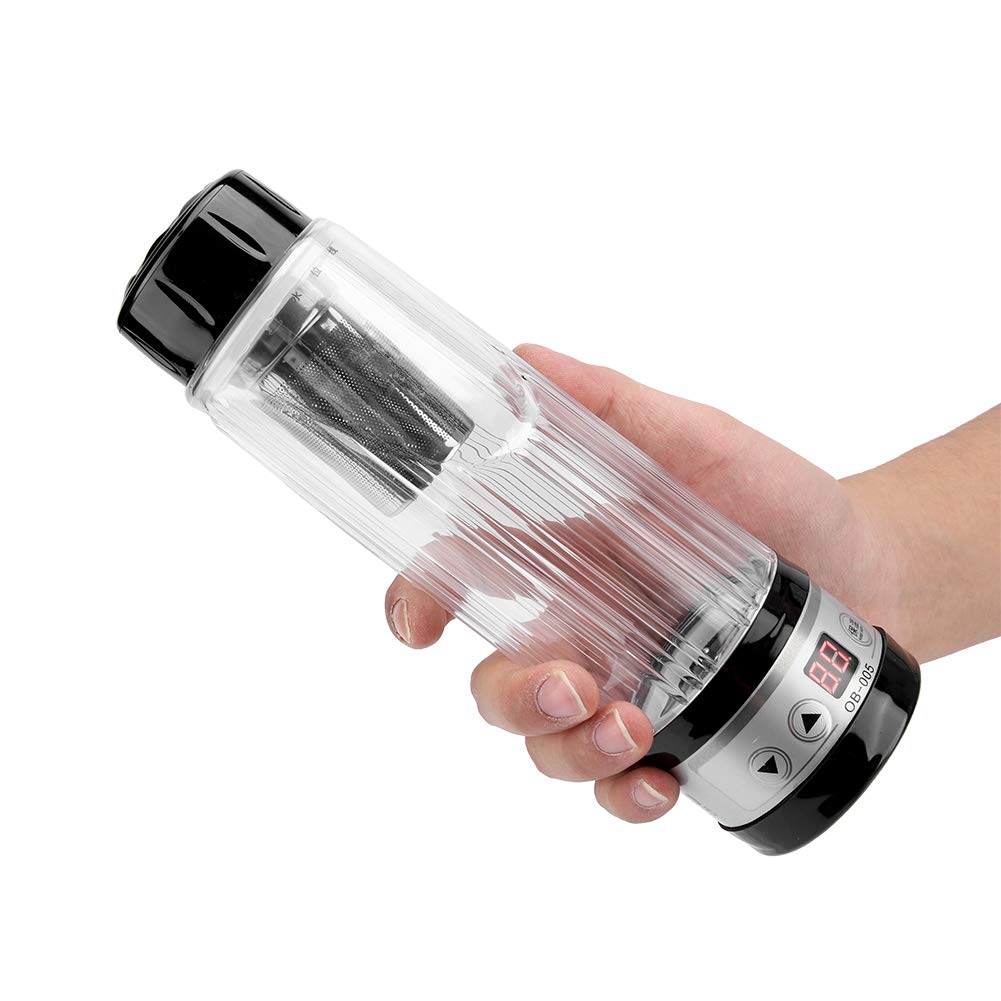 Wasserkocher,Reise Tee Becher Wasser Heizung Becher Flaschenhalter für Instant Nudeln Kaffee Milch 12V/24V 95 Watt 420ml(Schwarz)