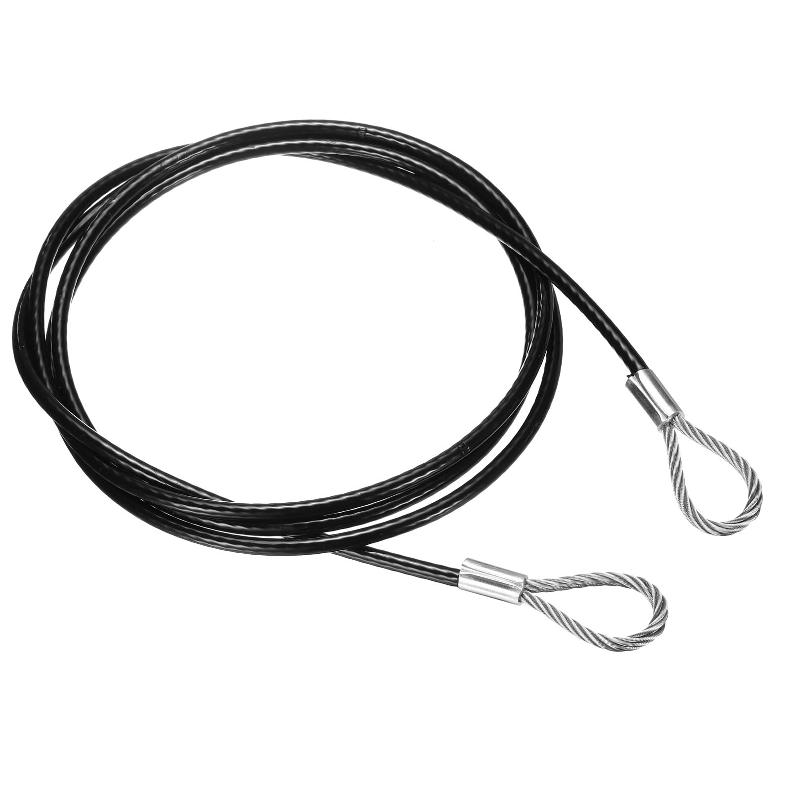 Câble de sécurité antivol double boucle noir 250cm pour sécuriser le matériel - 7