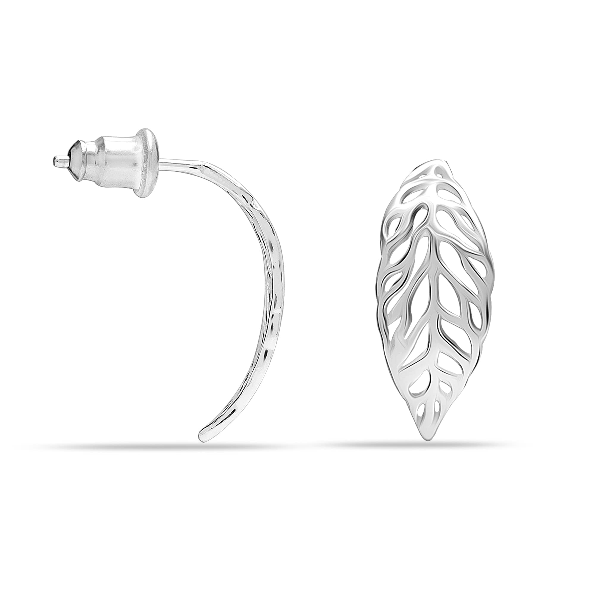 925 Sterling Silver Stud Earrings | BIS Hallmarked Lightweight 925 Silver Hypoallergenic Stud Jewelry | Stud Drop Earrings for Women Birthday Party Gift-image-26