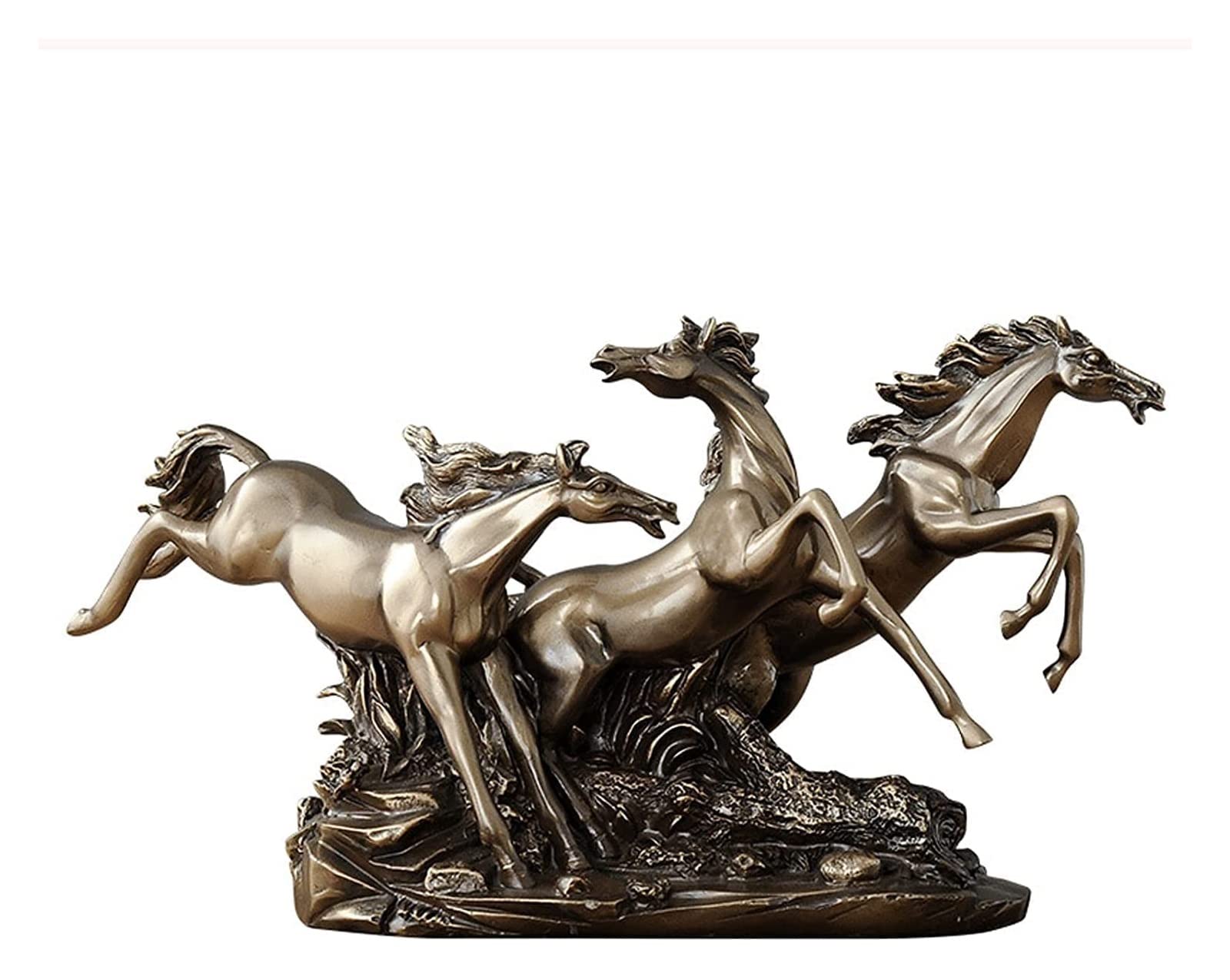 馬、ブロンド像3体セット 馬、ブロンド像3体セット