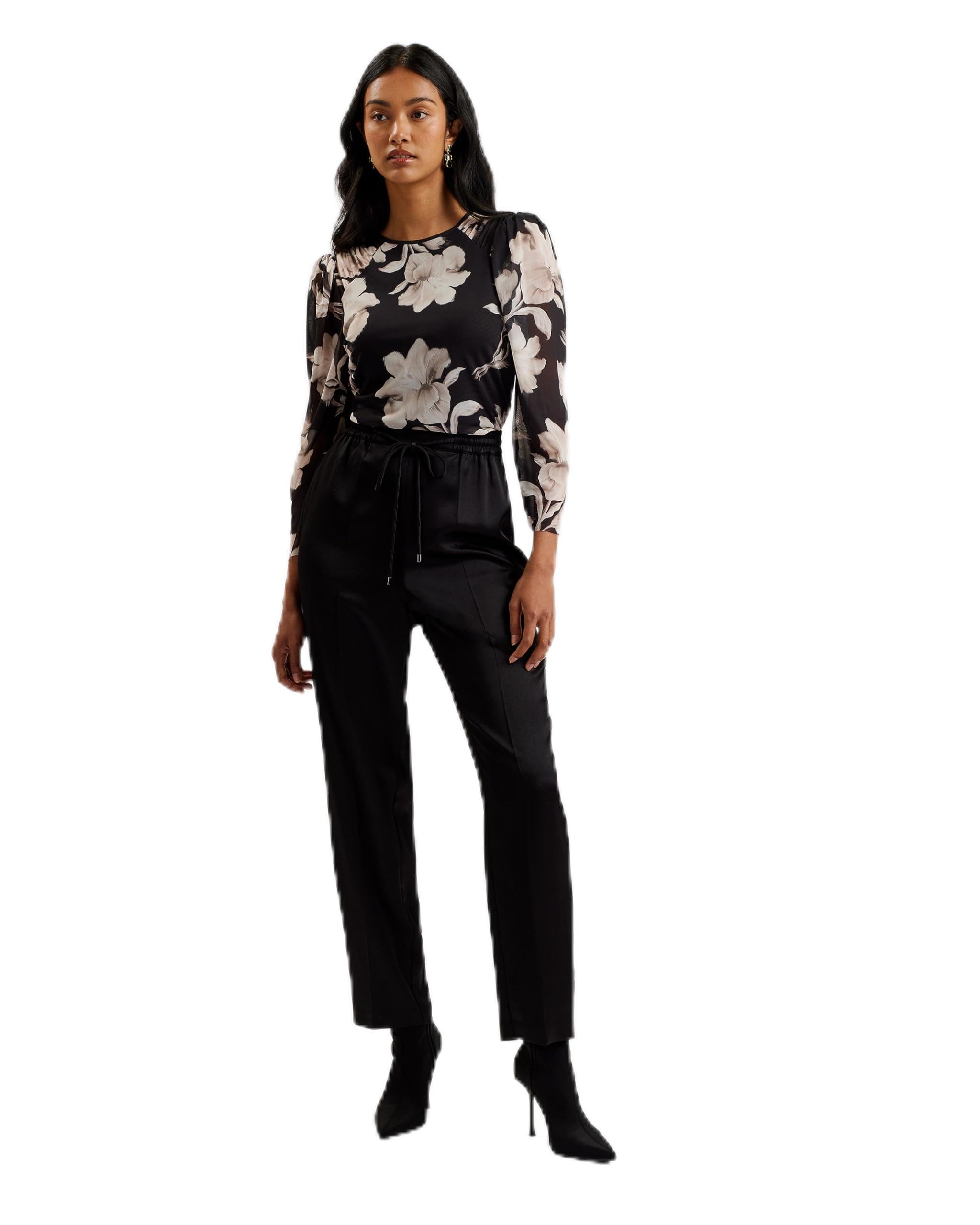 Ted Baker Wmt-Natori-Satin Slim Taper Jogger - Pantalones de Vestir Mujer