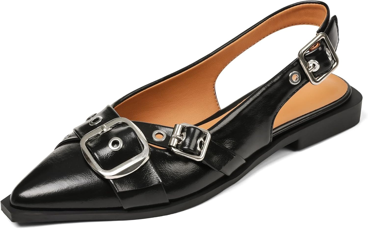 Kalstage Women's Slingback Flats - Comfortable Low Heel