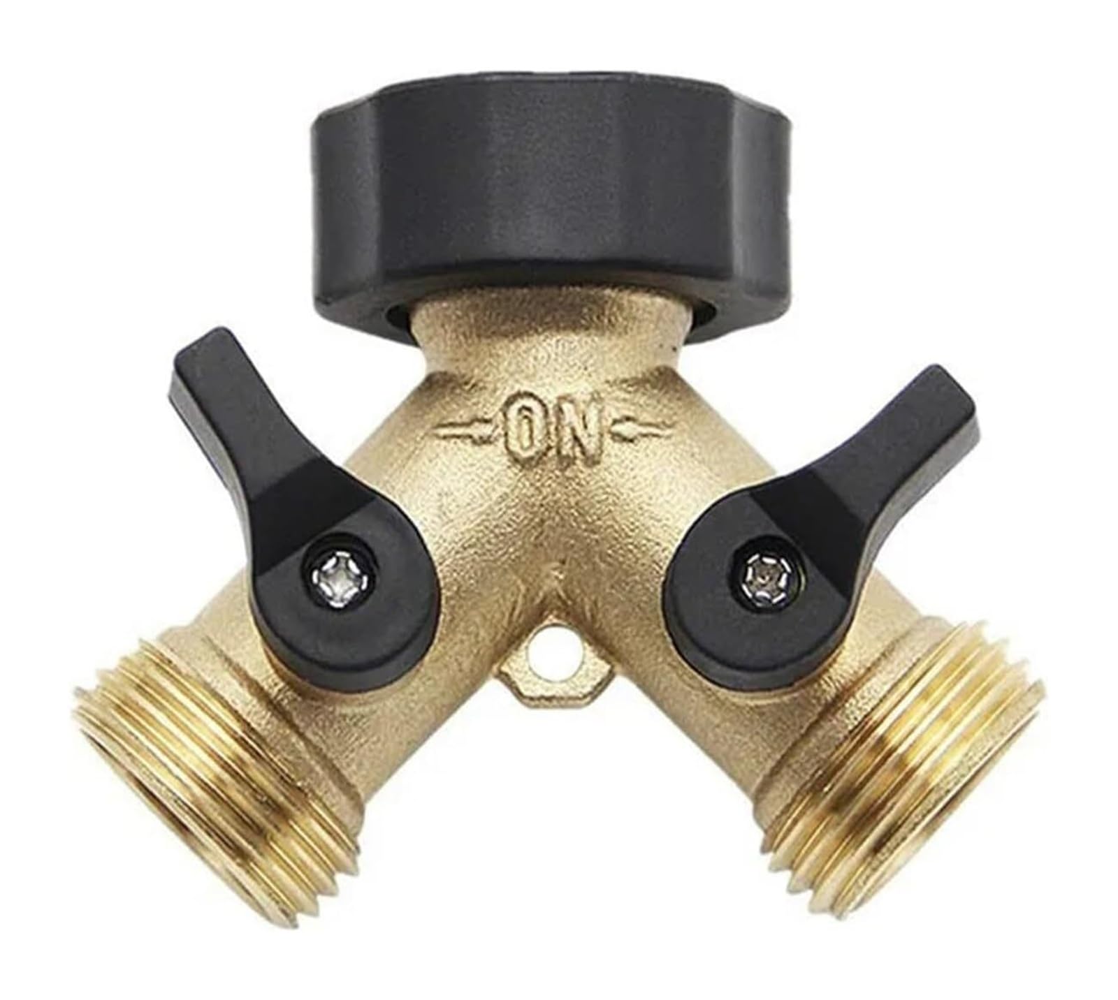 Cbkrgfpdou 2 Way Brass 2/4 Way Y-Type 3/4In Water Splitter