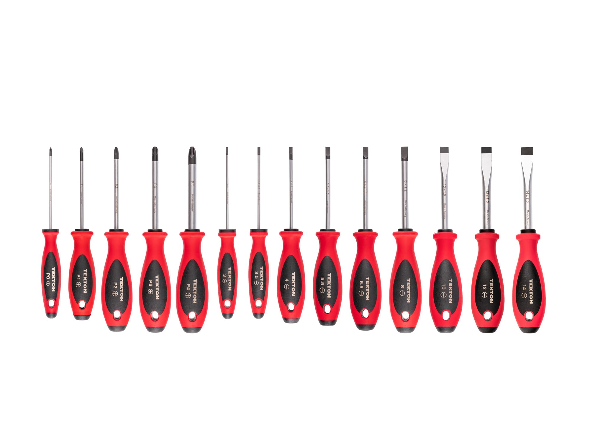 TEKTON Phillips and Slotted Screwdriver Set, 14-Piece | DWZ90007