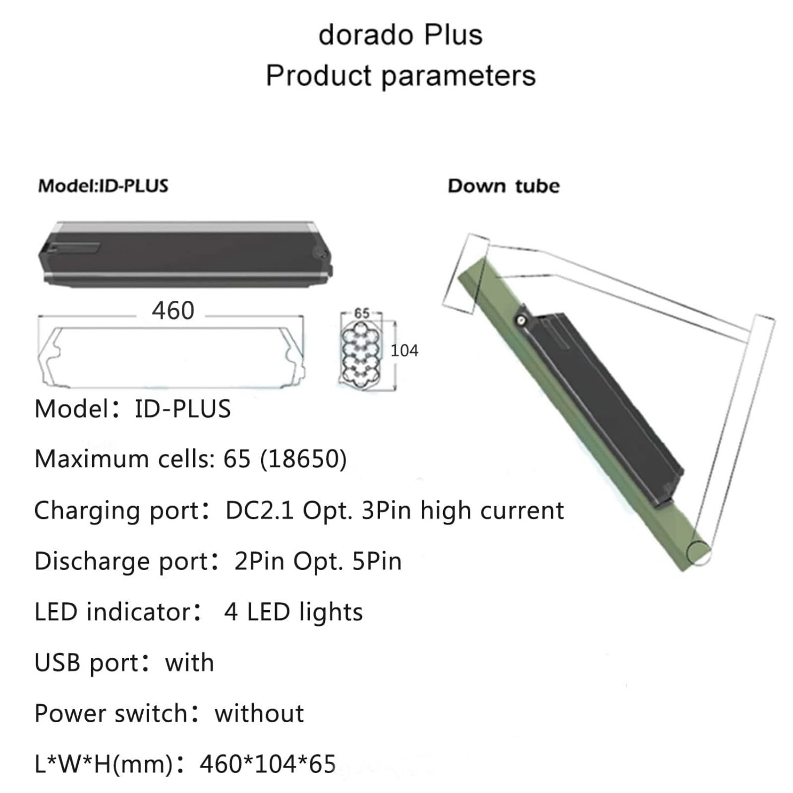 Reention Dorado Plus 48 V 17,5 Ah akumulator do rowerów elektrycznych NCM/Moscow E-Bike wyjmowane baterie litowe 250 W 350 W 500 W 750 W 1000 W z BMS i ładowarką