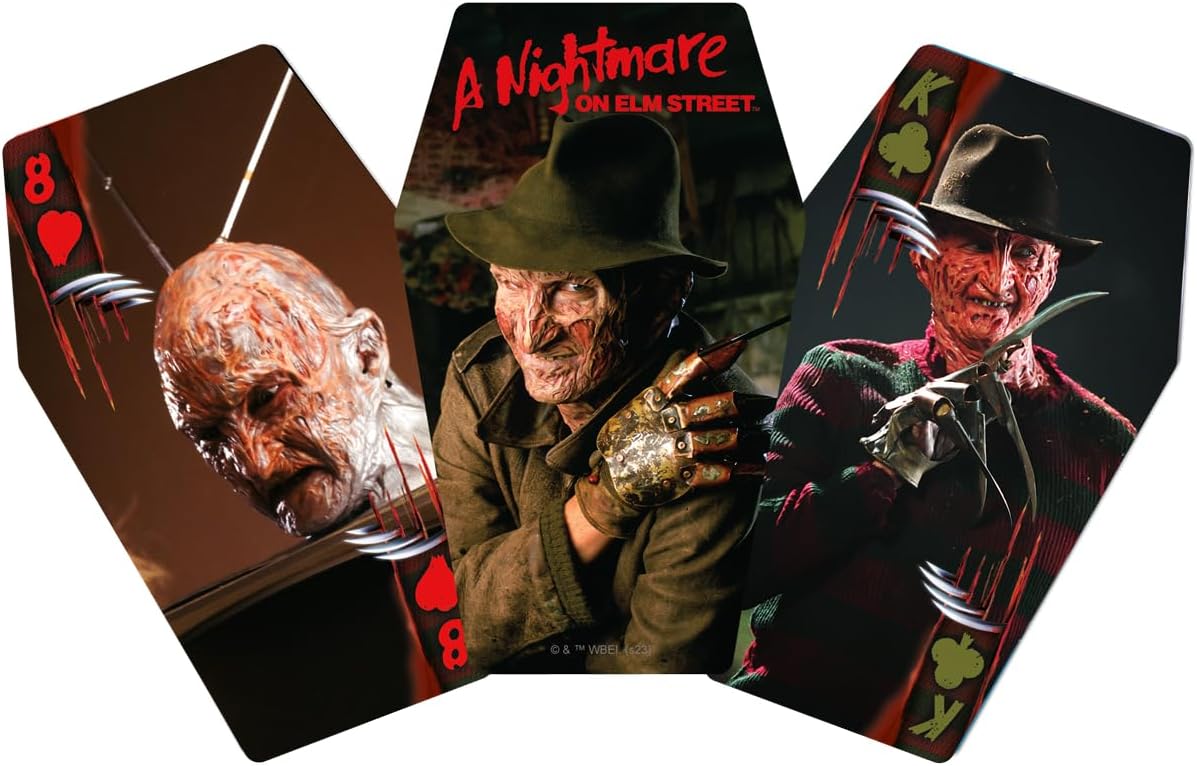 Aquarius A Nightmare on Elm Street Premium Coffin Playing Cards - Themed Deck of Cards for Your Favorite Card Games - Officially Licensed A Nightmare ON ELM Street Merchandise & Collectibles