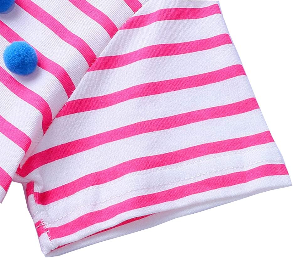 KISSOURBABY Little Girls Soft Summer Cotton Short Sleeve Dresses T-Shirt Casual Cartoon Dress - Image 5