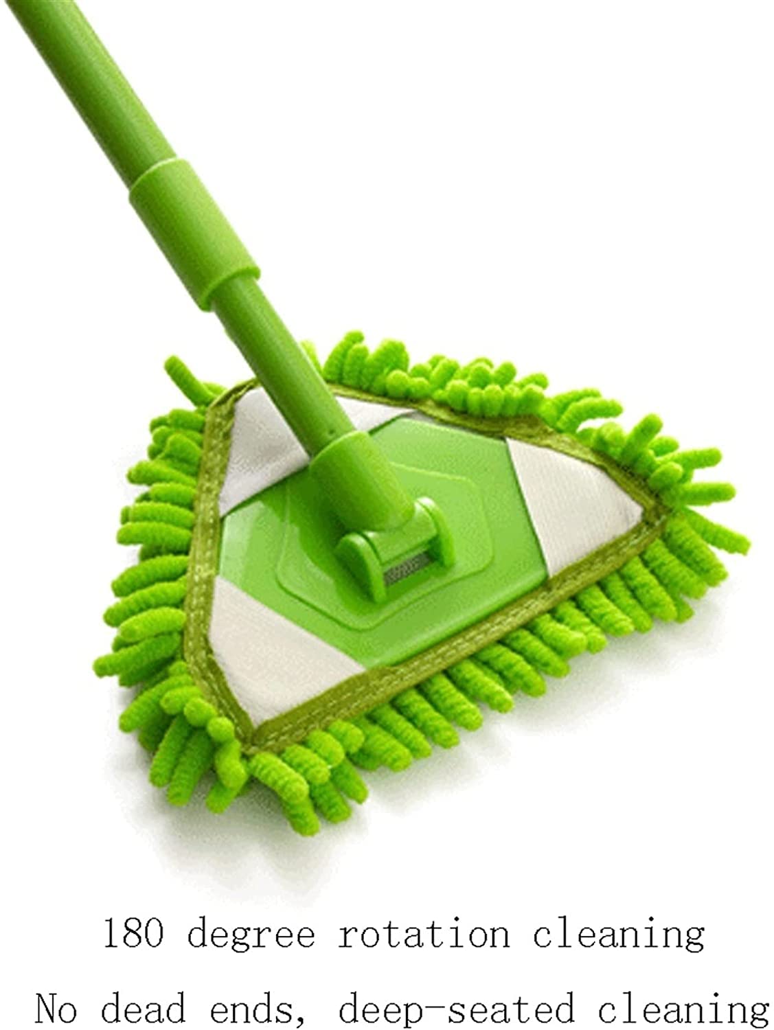 Spin Mop， Mop na mokro i sucho Kreatywny mini mop z mikrofibry Ruchomy 360-stopniowy obrotowy wielofunkcyjny przyrząd do czyszczenia gospodarstwa domowego(Green)