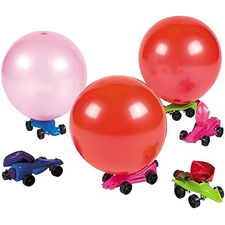 Fun Party Toys, Car Balloon Powered Racers for Kids