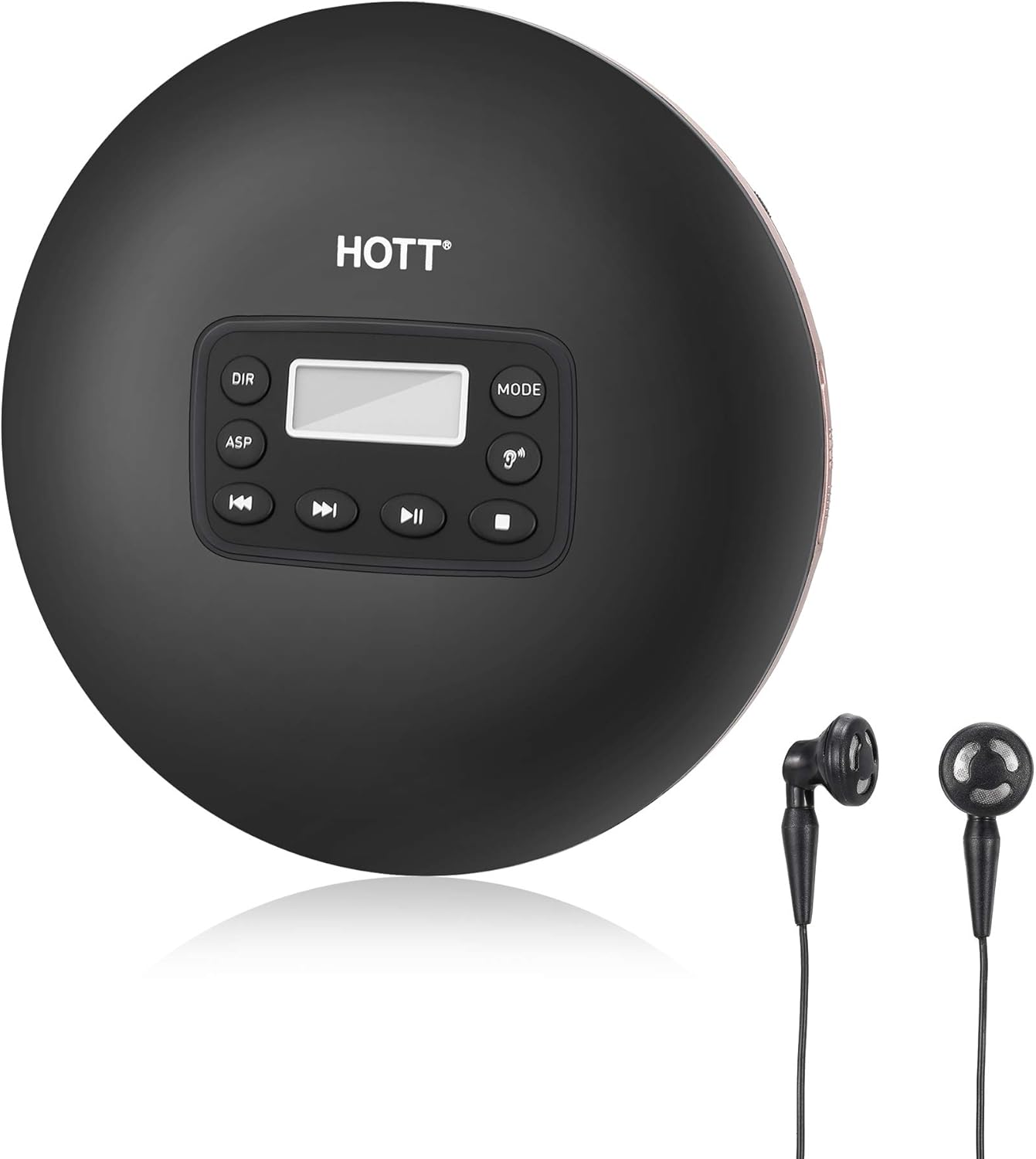 HOTT CD711 Rechargeable Portable CD Player for Car and Home
