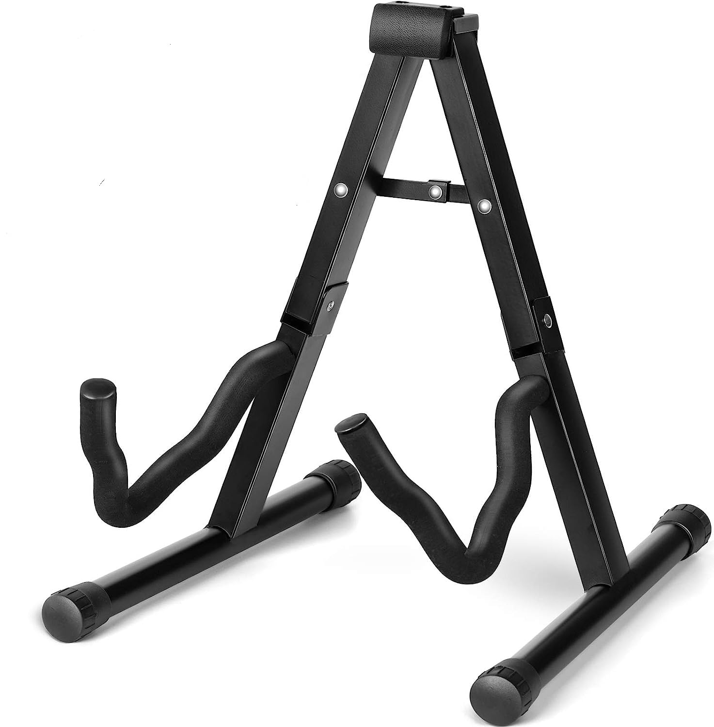 A Frame Floor Guitar Stand Folding Metal for Acoustic Classical Electric Bass Guitars